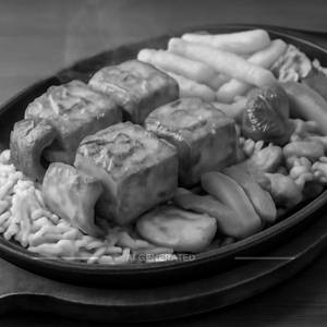 Paneer shashlik sizzler  