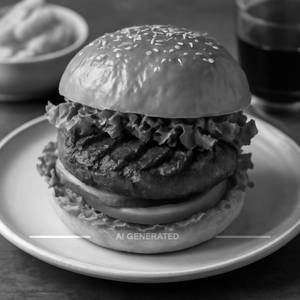 Grilled mutton burger