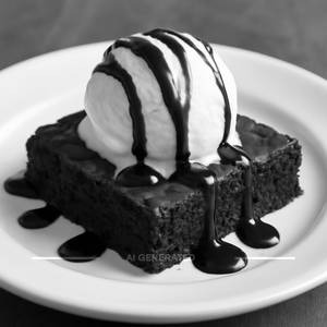 Chocolate Brownie with Ice Cream