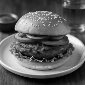 Chicken tikki burger