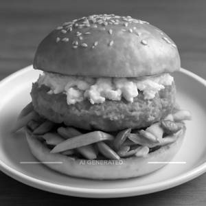 Crispy cheese burger