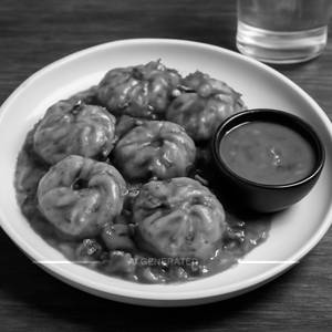 Paneer chilli garlic momos