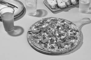 Ratatouille & Cottage Cheese Pizza