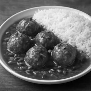 Veg Manchurian With Rice