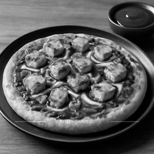 Barbeque paneer pizza