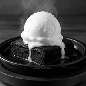 Sizzling Brownie With  Vanilla Ice Cream