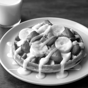 White Fantasy Waffle
