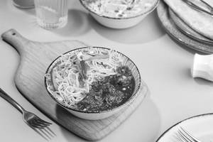 Veg Noodles With Manchuruian Bowl