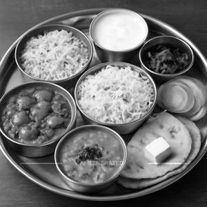 Mushroom Thali