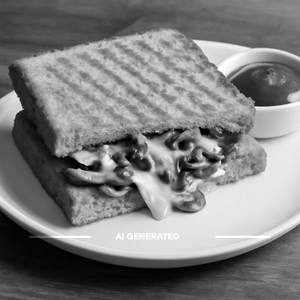 Mushroom Cheese Sandwich