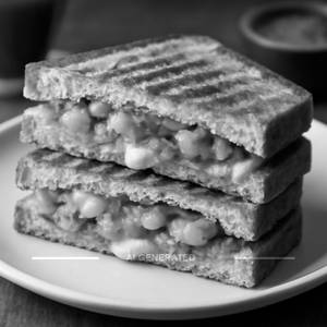 Aloo masala cheese sandwich