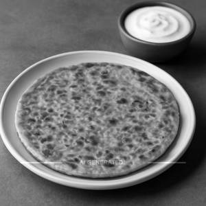 Onion Paratha With Dahi
