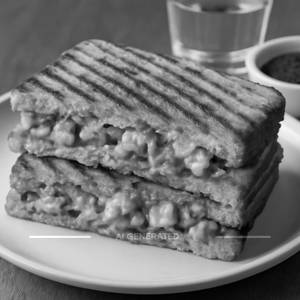 Cheesy paneer sandwich