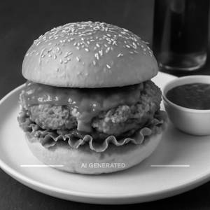 Schezwan chicken burger