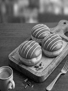 Vanilla Custard Chocolate Donut