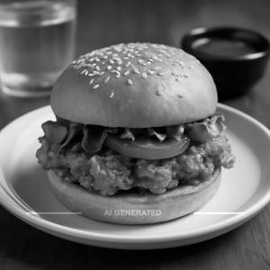 Chicken burger   [served with fries]