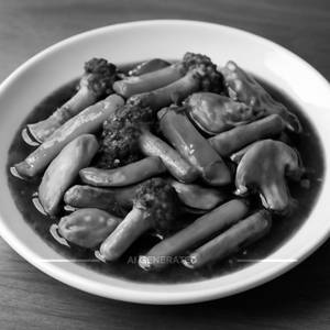 Exotic Vegetables In Black Bean Sauce
