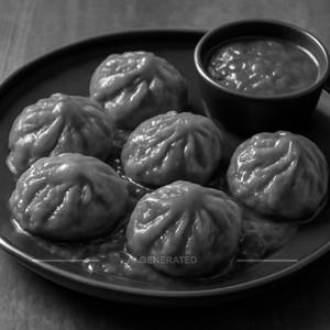 Schezwan chicken  momos [6 pieces]