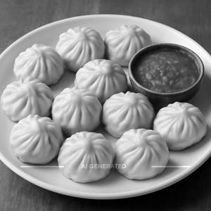 Veg Classic Steamed Momos [6 Pieces]