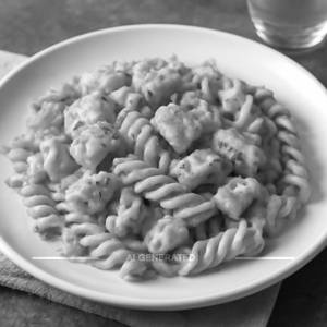 Pink sauce pasta chicken