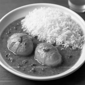 Egg Curry With Rice