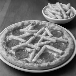 Burger + 2 Pizza + 2 French Fries +