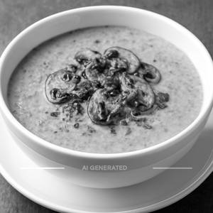 Burnt Garlic Mushroom Soup