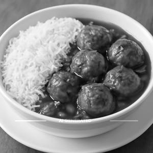Veg Manchurian With Rice