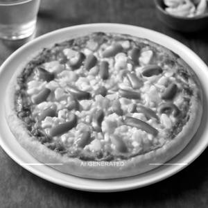 Cheese Corn Capsicum Pizza