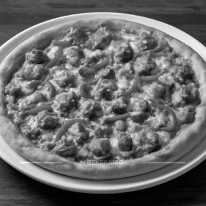 Chicken loaded pizza