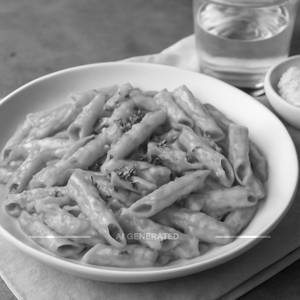 Pink sauce pasta