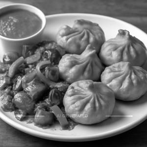 Fry chicken momos