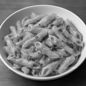 Pink sauce pasta