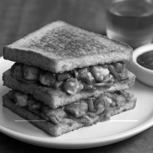 Spicy Schezwan Paneer Sandwich