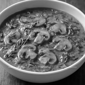 Methi mushroom masala