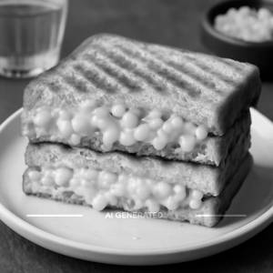 Corn and cheese sandwich                                                                                     