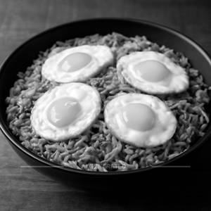 Schezwan egg rice
