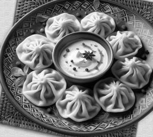 Veg Momos 8 pis