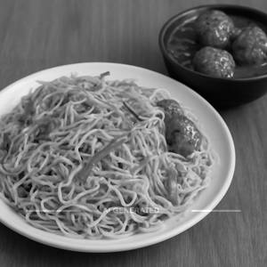 Veg Noodles With Veg Manchurian
