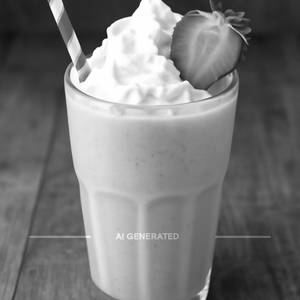 Strawberry milk shake