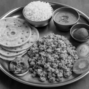 Egg Bhurji Thali