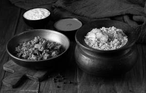 Karisal Seeraga Samba Chicken Biriyani With Kozhi Milagu Roast