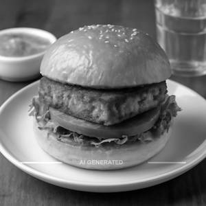 Tandoori paneer burger