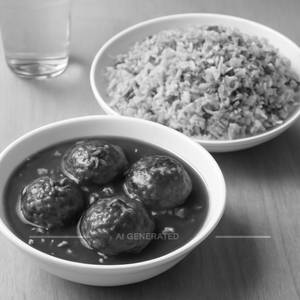 Veg Manchurian with Veg fried Rice