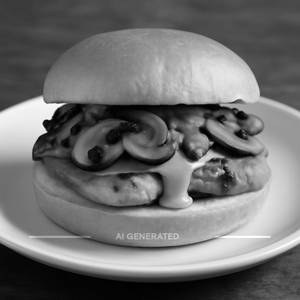 Mushroom chicken sandwich