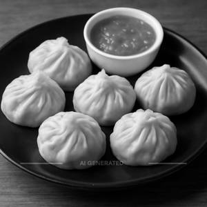 Chicken steamed momos [6 pieces]