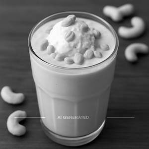 Kaju shake with ice cream