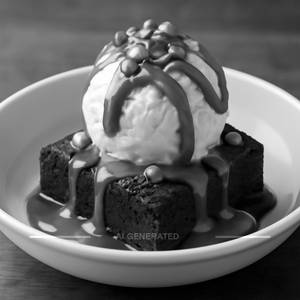 Hot brownie hazelnut