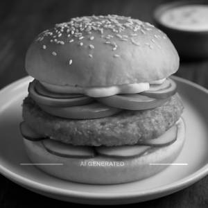 Crispy veg burger