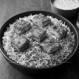 Paneer Tikka Dum Biryani